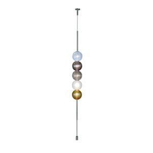 Venini Abaco 5 Sphere Suspension Light Multicolor – Electrified from Ceiling