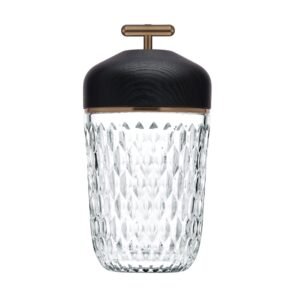 Saint-Louis Folia Portable Lamp Black Wood