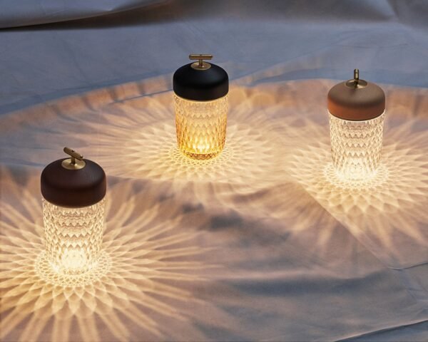 Saint-Louis Folia Portable Lamp Clear Ash - Image 2