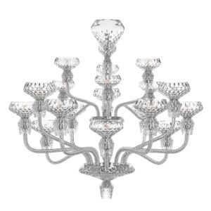 Saint-Louis Folia 18-Light Crystal Chandelier Chrome
