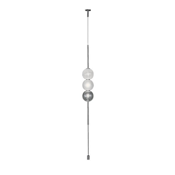 Venini Abaco 3 Sphere Suspension Light Crystal – Electrified from Ceiling