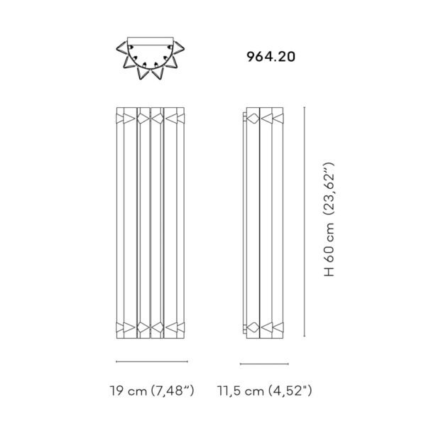 Venini Triedri Wall Sconce - Image 3