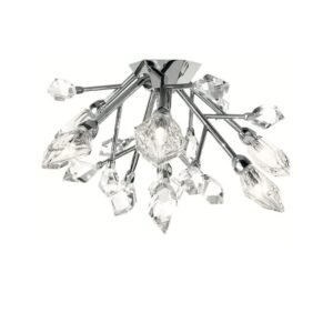 Saint-Louis Crystal Excess Six-Light Ceiling Light