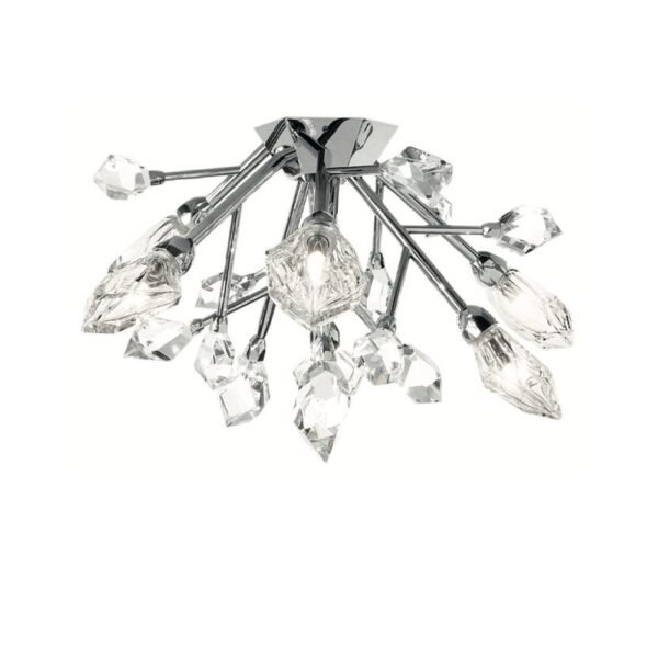 Saint-Louis Crystal Excess Six-Light Ceiling Light