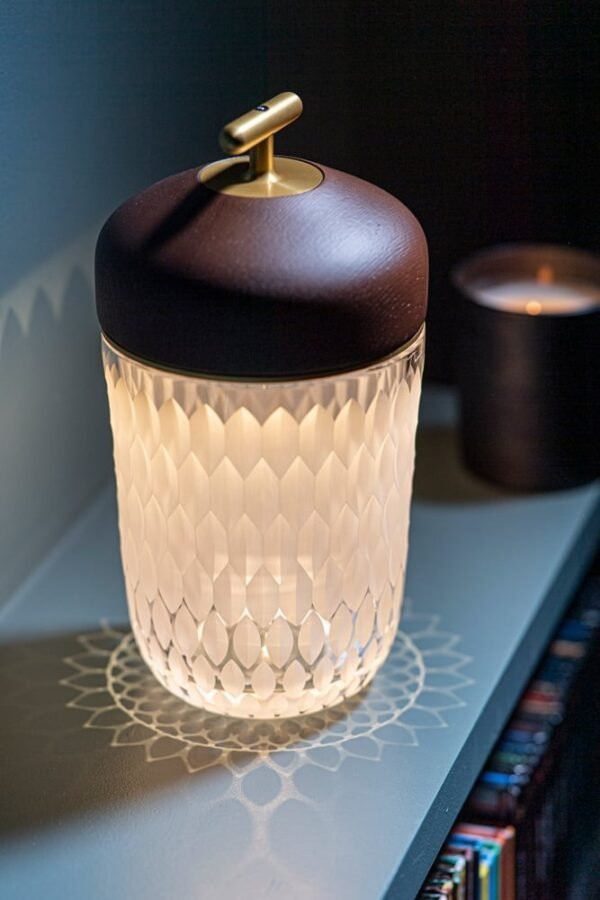 Saint-Louis Folia Portable Lamp Dark Wood - Image 3