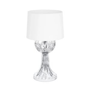 Saint-Louis Royal Clear Table Lamp with Chrome Finish