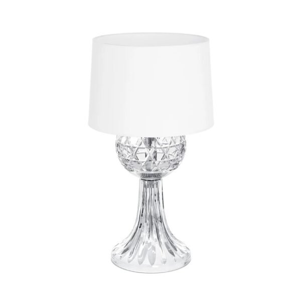 Saint-Louis Royal Clear Table Lamp with Chrome Finish