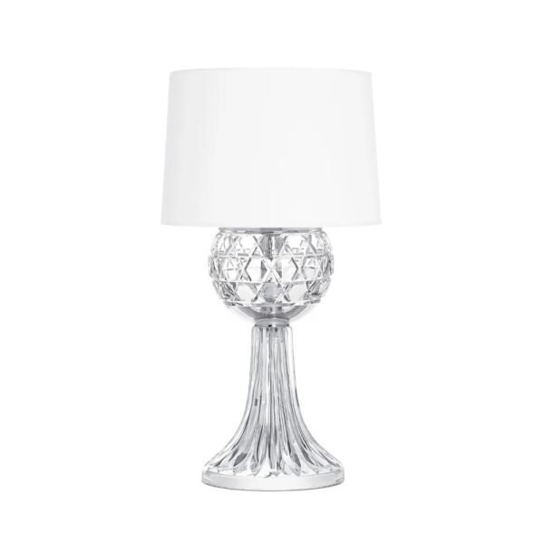 Saint-Louis Royal Clear Table Lamp with Chrome Finish - Image 2
