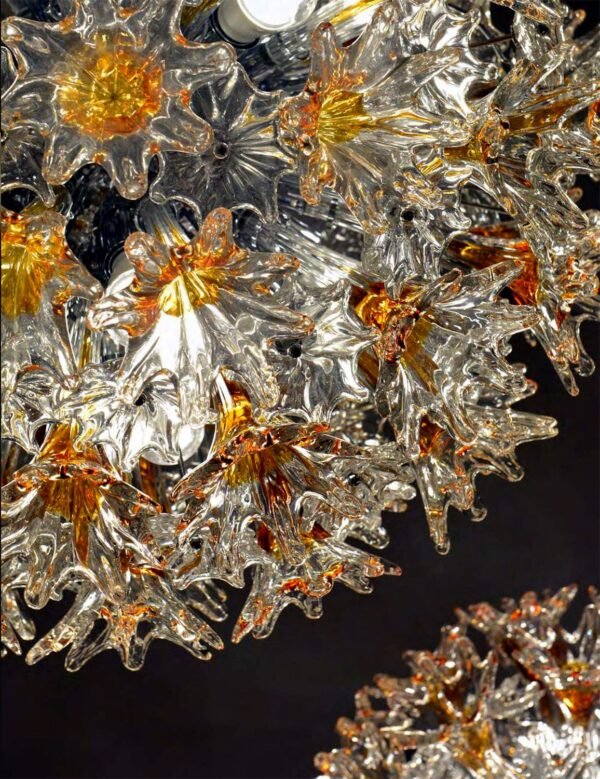 Venini Esprit Ceiling Light Amber Yellow - Image 5