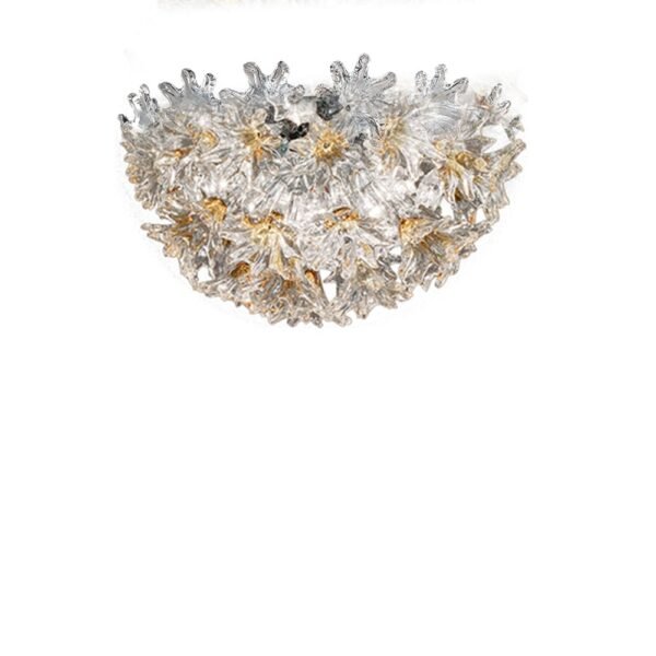 Venini Esprit Ceiling Light Amber Yellow