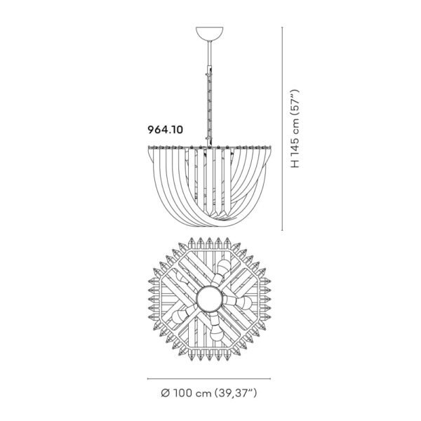 Venini Triedri Chandelier Large - Image 2